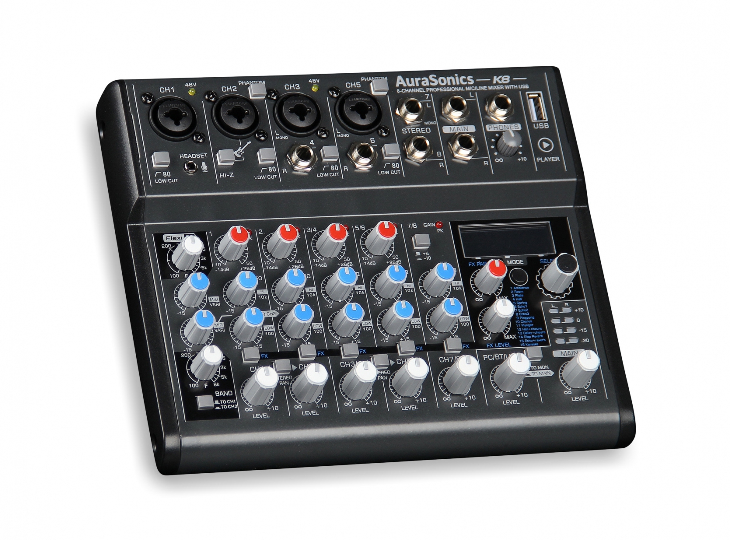 AuraSonics K8 компактный микшерный пульт в Звенигороде