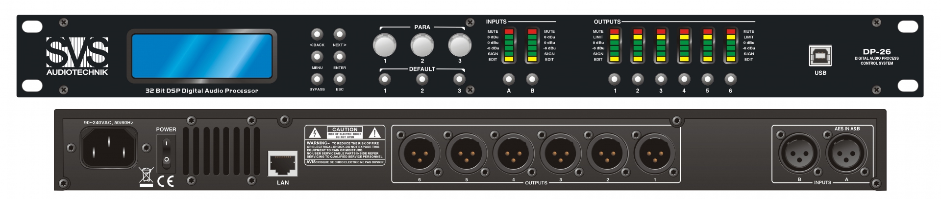 SVS Audiotechnik DP-26 Цифровой процессор: 2 входа 6 выходов в Звенигороде
