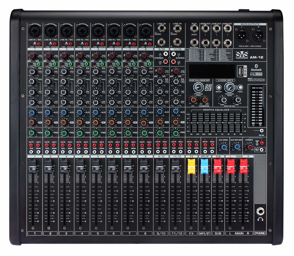 SVS Audiotechnik mixers AM-12 Микшерный пульт аналоговый, 12-канальный в Звенигороде