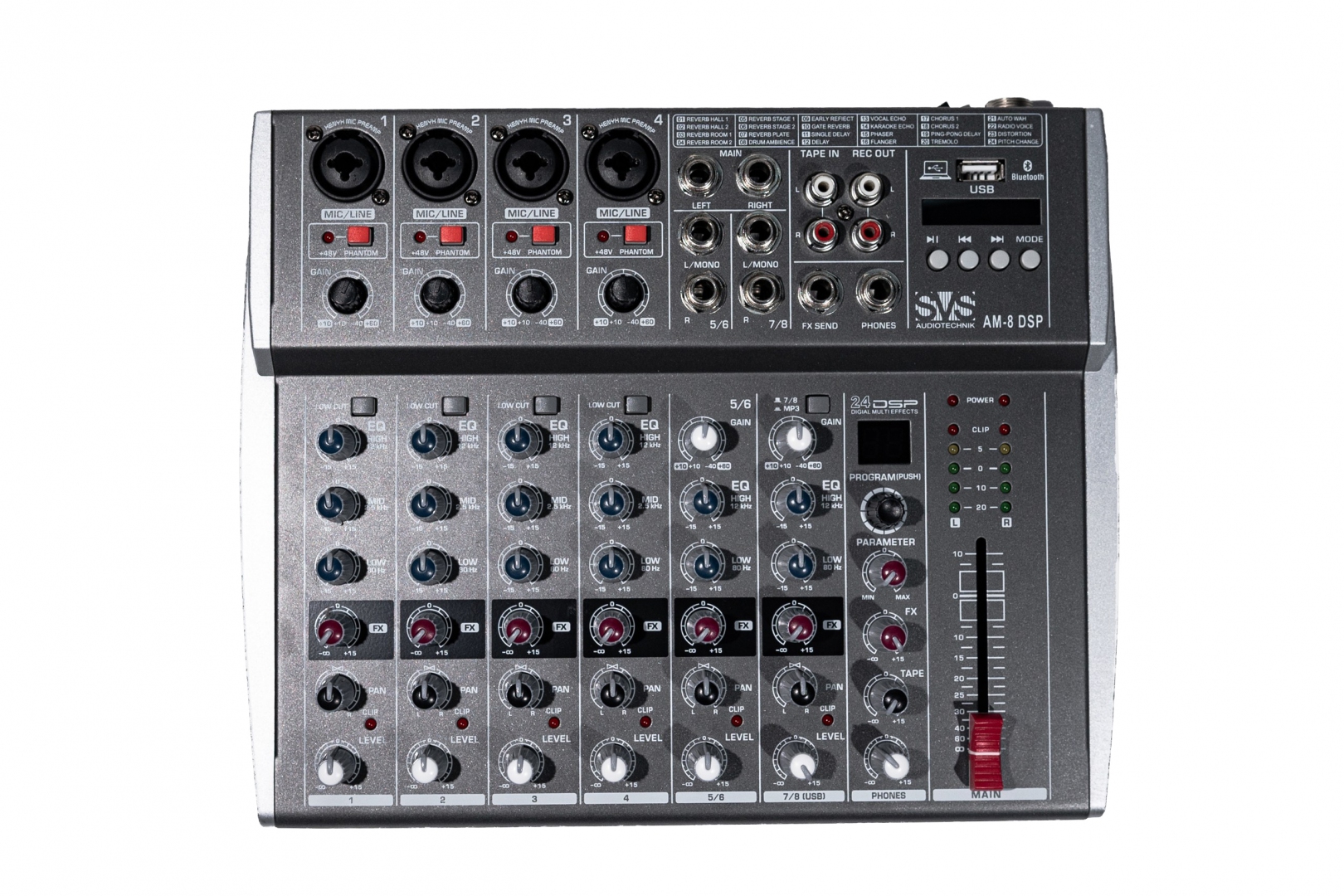 SVS Audiotechnik mixers AM-8 DSP Микшерный пульт аналоговый, 8-канальный в Звенигороде